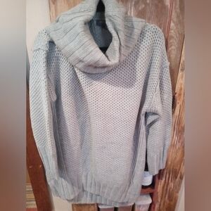 Madison Gray Cowl Neck Sweater